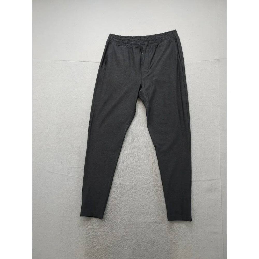 Outdoor Voices Men Sweatpant L Black Elastic Waist Drawstring Stretch Activewear